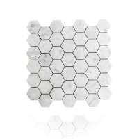 Wholesale Valakas white Honeycomb Bathroom Wall Hexagon Marble Mosaic Tile