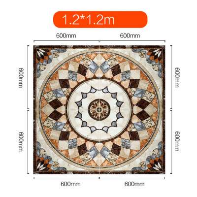 The round marble mosaic medallion floor tile patterns