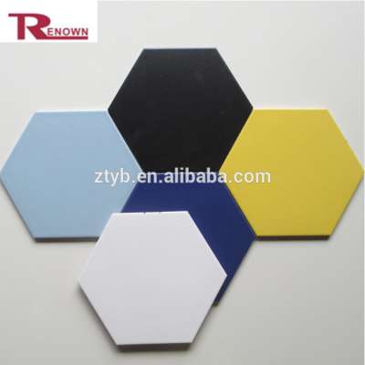 Solid Color Porcelain Floor Tiles Hexagon Tile for Kitchen Bathroom Restaurant Floor tile ceramic